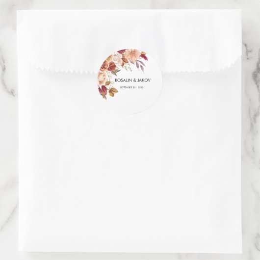 Sticker Rond Create Your Own wedding  (Sac)