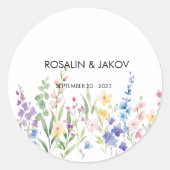 Sticker Rond Create Your Own wedding  (Devant)