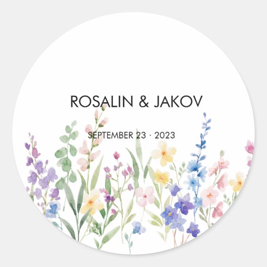 Sticker Rond Create Your Own wedding  (Devant)