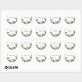 Sticker Rond Create Your Own wedding eucalyptus (Feuille)
