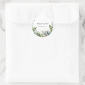 Sticker Rond Create Your Own wedding eucalyptus (Sac)