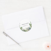Sticker Rond Create Your Own wedding eucalyptus (Enveloppe)
