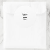 Sticker Rond Create Your Own white  (Sac)