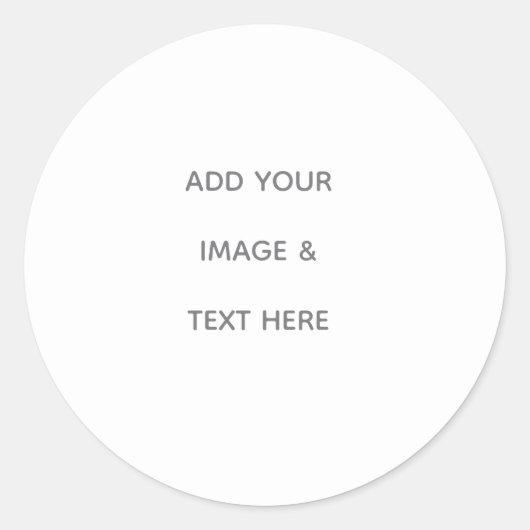 Sticker Rond Create Your Own white  (Devant)