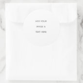 Sticker Rond Create Your Own white  (Sac)