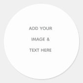 Sticker Rond Create Your Own white  (Devant)