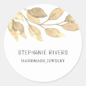 Sticker Rond Créateur de bijoux Boho rustique (Devant)