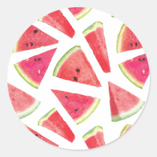 Sticker Rond Création de Motif de pastèque 2