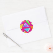 Sticker Rond Création de motif de pastèque 9 (Enveloppe)