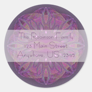 Sticker Rond Création Mandala