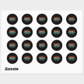 Sticker Rond Création silencieuse d'un tableur pour ce bureau (Feuille)