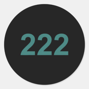 Sticker Rond Creative 222 Designs Costume Ideas Co. Numéro 222