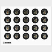 Sticker Rond Créative en surnombre (Feuille)
