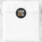 Sticker Rond Creativity On Shirt Sarcastic Funny Motivation  (Sac)