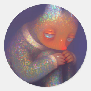 Sticker Rond Créature