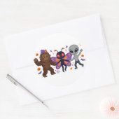 Sticker Rond Créatures Cryptides Danseuses — Set d'autocollants (Enveloppe)