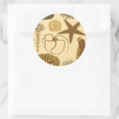 Sticker Rond Créatures sous-marines (Sac)