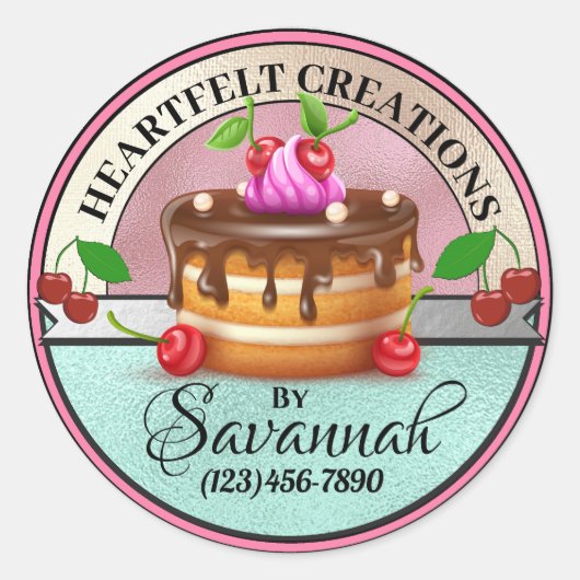 Sticker Rond Créé Avec L'Autocollant Love 2 (Devant)