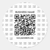 Sticker Rond Créer instantanément du code QR scannable et du Mo (Devant)