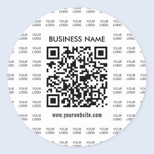 Sticker Rond Créer instantanément un code QR scannable et un mo