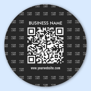 Sticker Rond Créer instantanément un code QR scannable et un mo