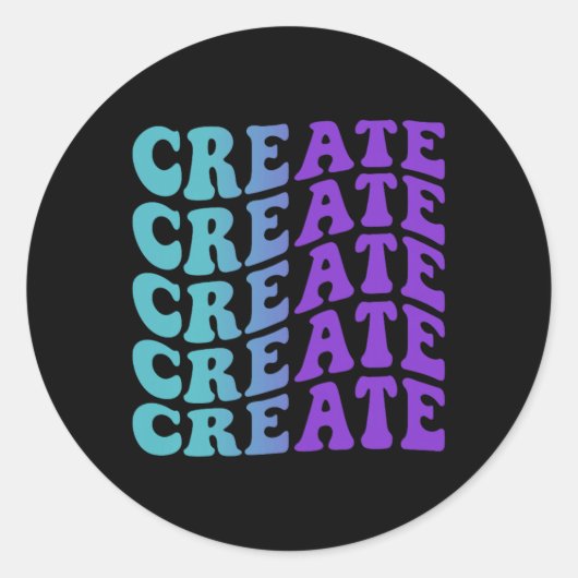 Sticker Rond Créer la prévention (Devant)