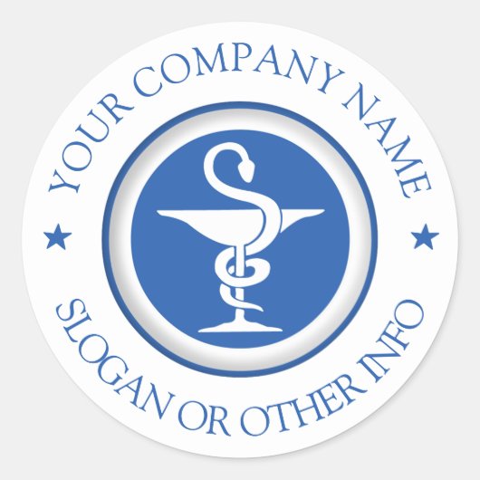 Sticker Rond Créer votre logo d'entreprise (Devant)