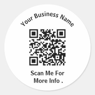 Sticker Rond Créer votre propre code QR professionnel
