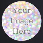 Sticker Rond Créer votre propre Parties scintillant Opale Abstr<br><div class="desc">Créez votre propre autocollant personnalisé. Téléchargez des images amusantes cool conçoit du texte inspirant ou même le logo de votre entreprise. Avec cet outil de design facile à utiliser, il est aussi simple que celui de faire votre image coller dans l'esprit de quelqu'un. Cliquez sur personnaliser, vous pouvez simplement modifier...</div>