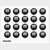 Sticker Rond Créez (Feuille)