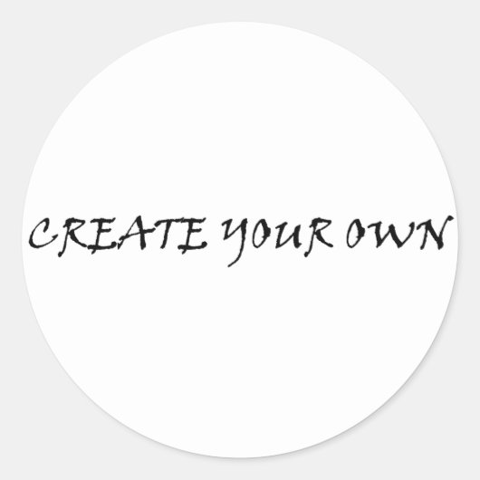 Sticker Rond Créez vos propres (Devant)
