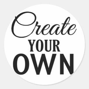 Sticker Rond Créez vos propres