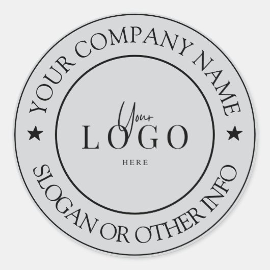 Sticker Rond Créez votre logo d'entreprise Classic Classic (Devant)