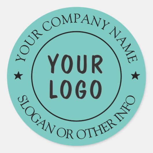 Sticker Rond Créez votre logo d'entreprise Classic Classic (Devant)