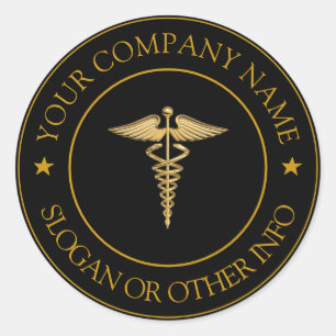 Sticker Rond Créez votre logo d'entreprise Classic Classic