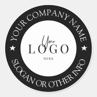 Sticker Rond Créez votre logo d'entreprise Classic Classic