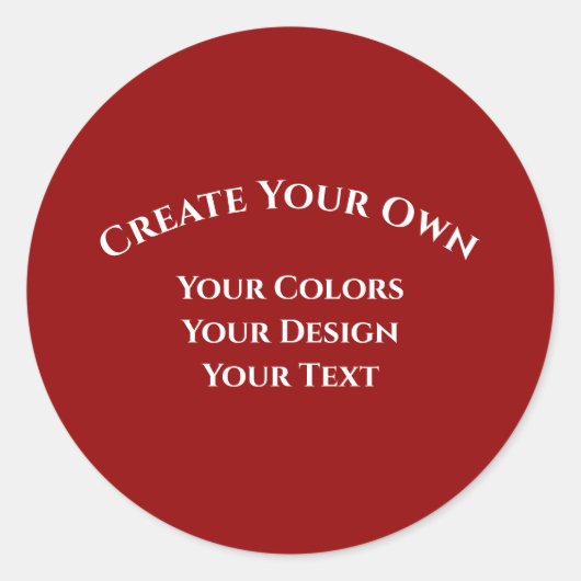 Sticker Rond Créez votre propre (Devant)