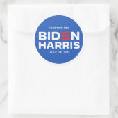 Sticker Rond Créez votre propre Biden Harris 2024 (Sac)
