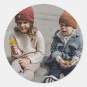 Sticker Rond Créez votre propre classique photo (Devant)