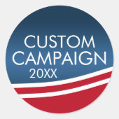 Sticker Rond Créez votre propre conception d'élection (Devant)