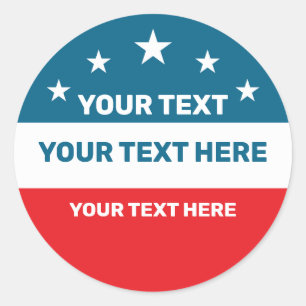Sticker Rond Créez votre propre élection