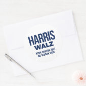 Sticker Rond Créez votre propre Harris Walz 2024 (Enveloppe)