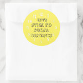 Sticker Rond Créez votre propre heure dira Voyage en toute sécu (Sac)