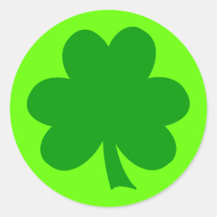 Sticker Rond Créez votre propre jour de la Saint-Patrick de trè