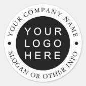 Sticker Rond Créez votre propre logo d'entreprise (Devant)