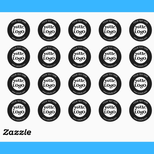 Sticker Rond Créez votre propre logo d'entreprise