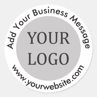 Sticker Rond Créez votre propre logo d'entreprise simple