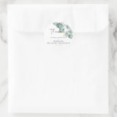 Sticker Rond Créez votre propre Mariage de verdure Eucalyptus p (Sac)