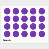 Sticker Rond Créez Votre Propre Paillettes Violettes (Feuille)
