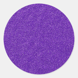 Sticker Rond Créez Votre Propre Paillettes Violettes